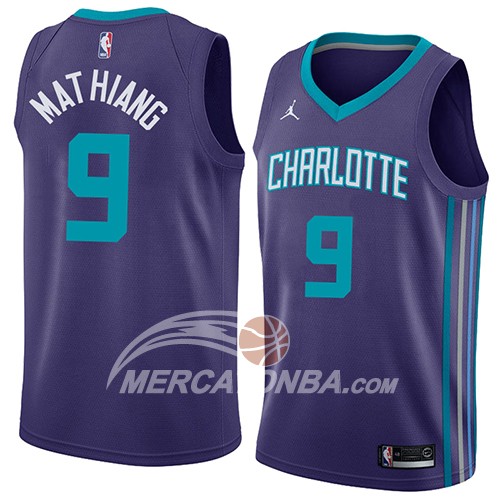 Maglia NBA Charlotte Hornets Mangok Mathiang Statemen 2018 Violat